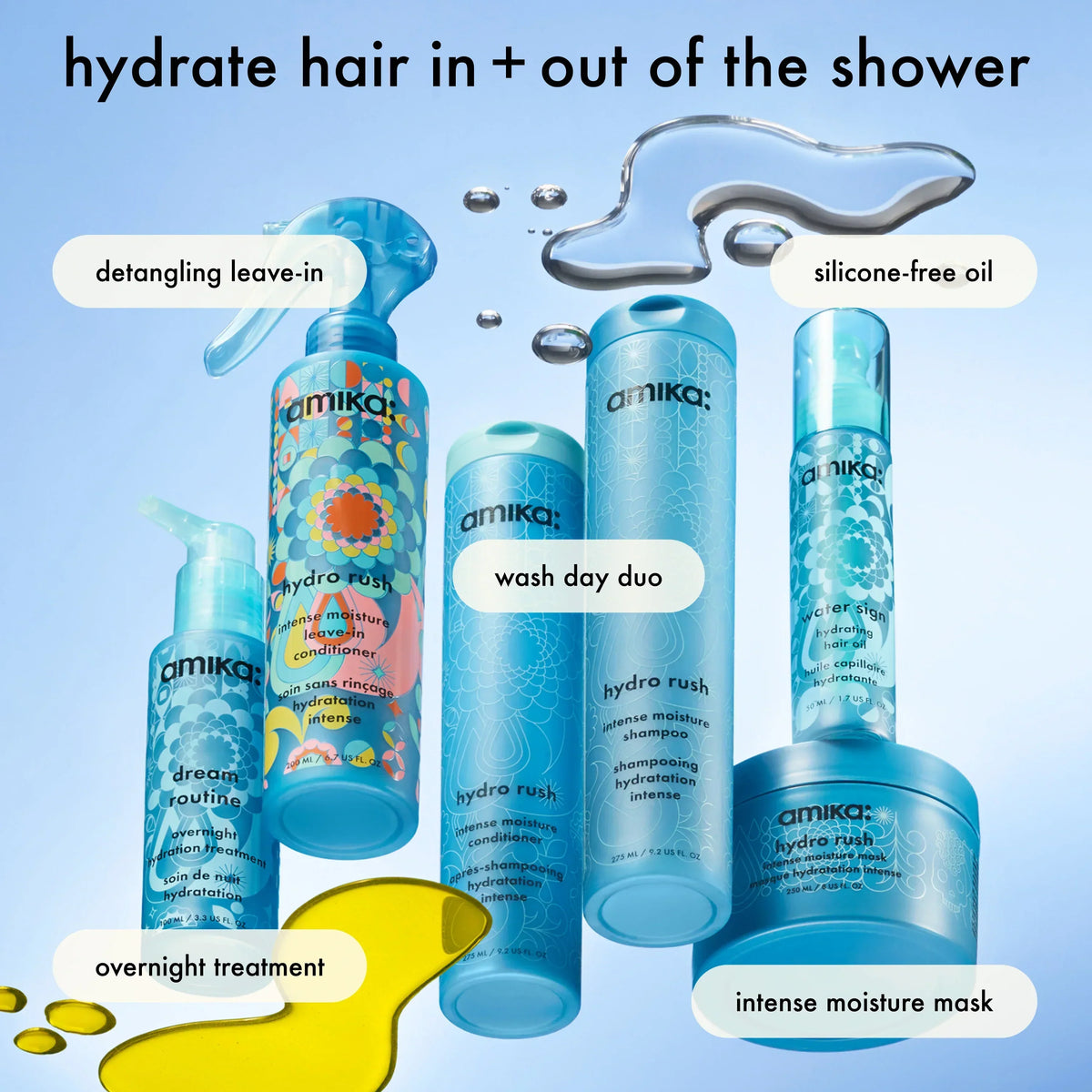 hydro rush intense moisture conditioner for dry hair - 9.2 oz / 275 ml