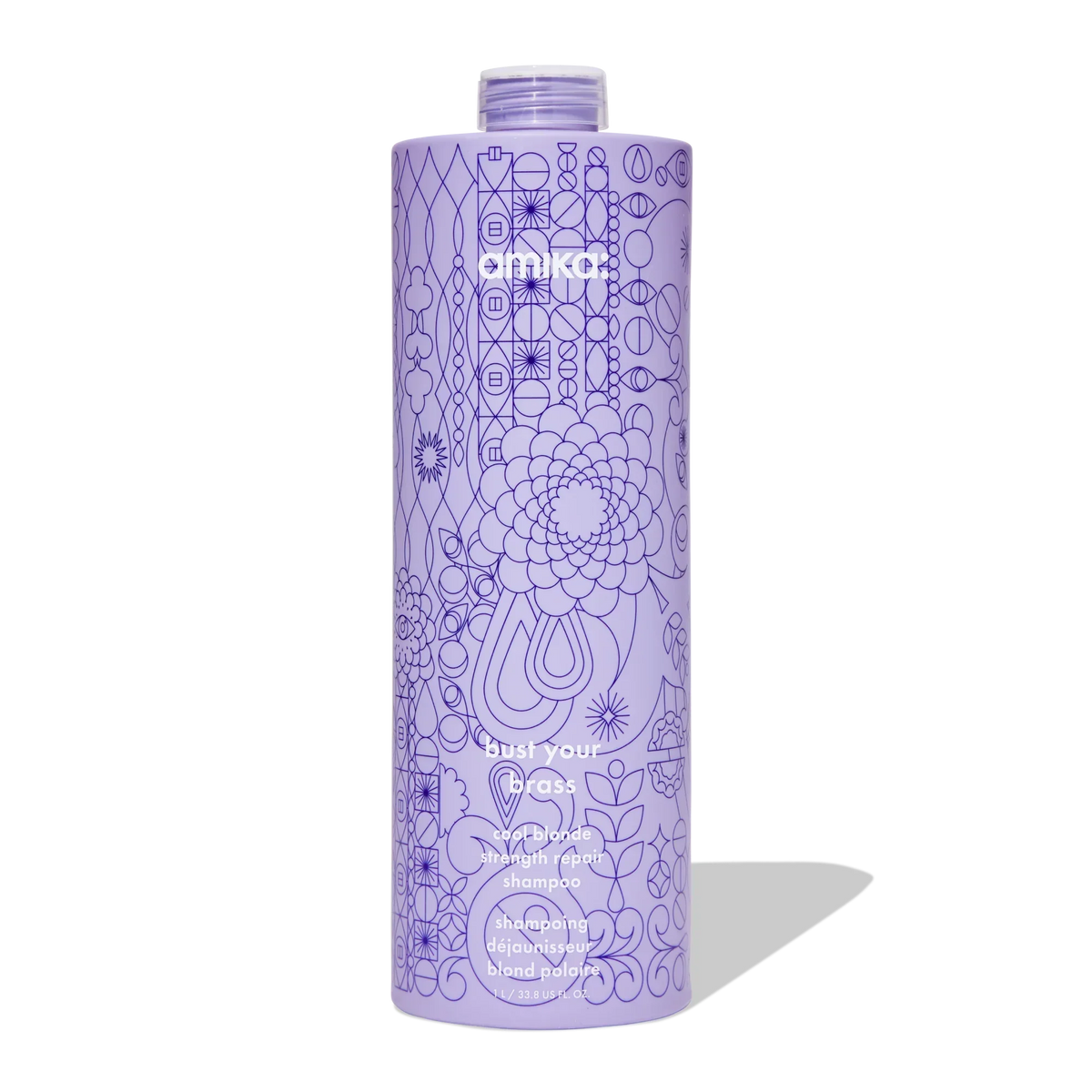 bust your brass cool blonde strength repair shampoo - 9.2 oz / 275 ml